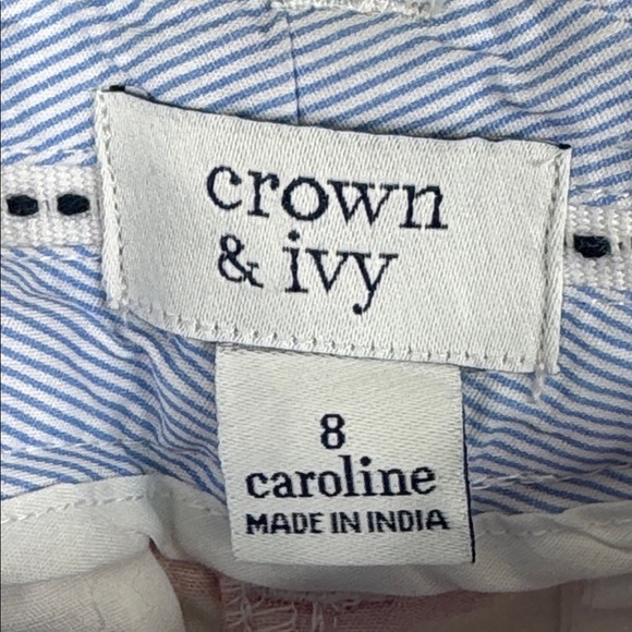 Crown & Ivy Caroline Classic Fit Twill Chino Shorts Women's Size 8 NWT - Picture 6 of 6